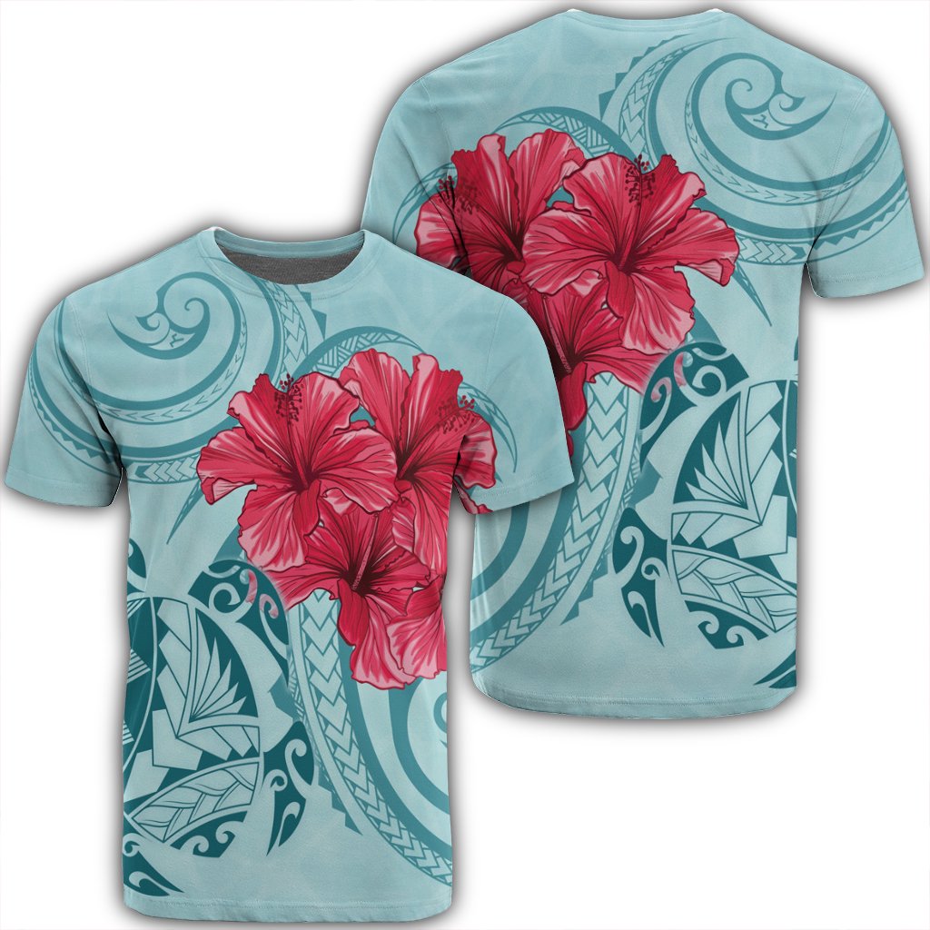 Hawaiian Polynesian Turtle Hibiscus Blue Bless Style Ah Ha17366