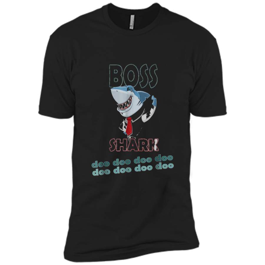 boss shark doo doo-Baby Mommy Daddy Matching Family  Next Level Premium Short Sleeve Tee