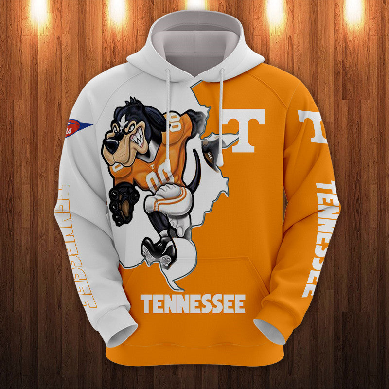 Tennessee Volunteers Hoodies Mascot Printed T-Shirt