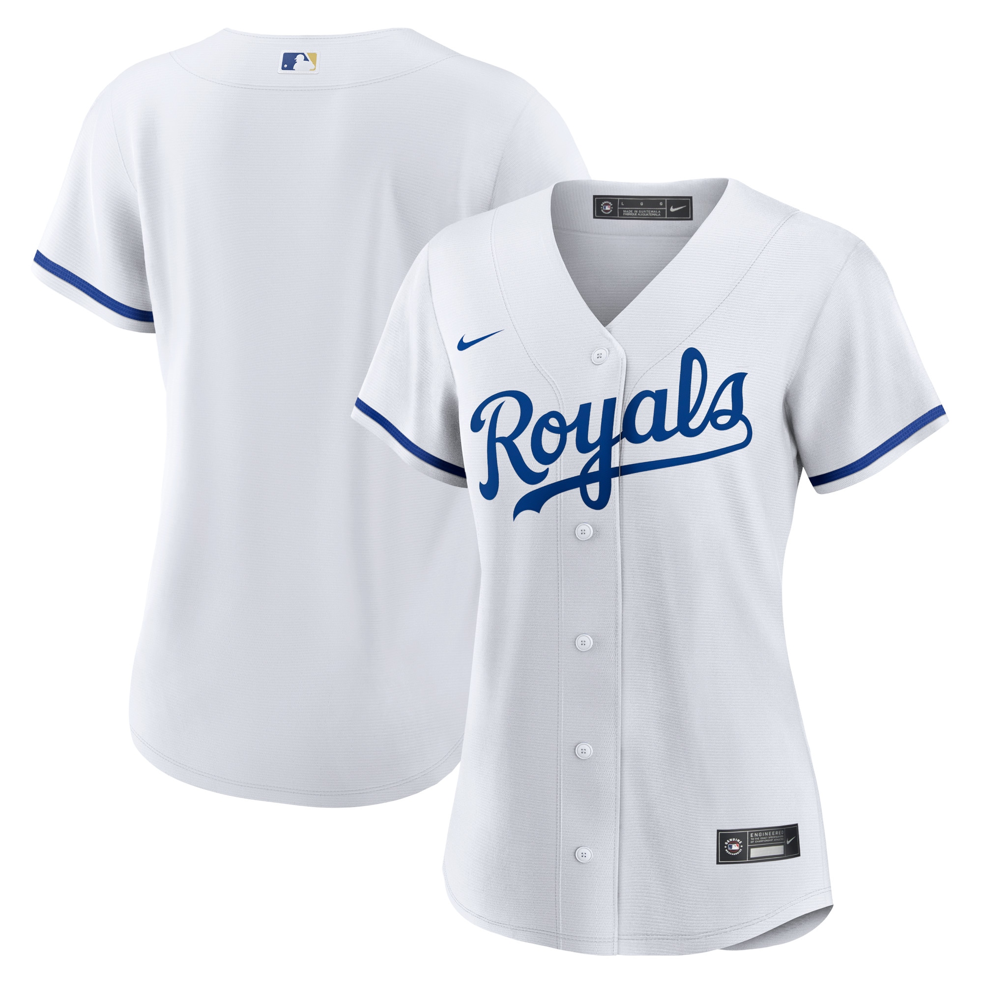 Women’s Kansas City Royals White Home Blank Jersey