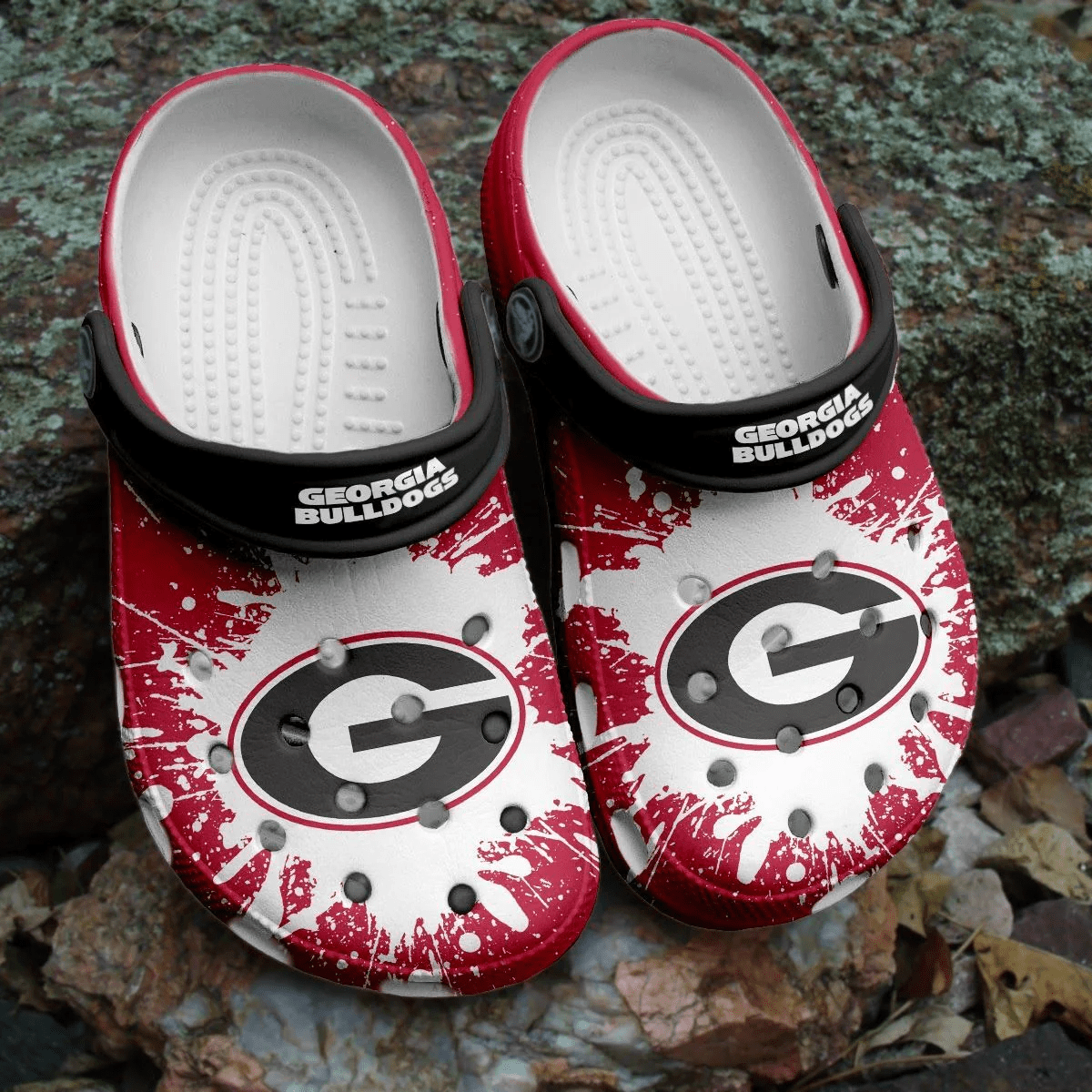 Georgia Bulldogs NCAA Crocss Crocband Comfortable Clogs Shoes For Men Women