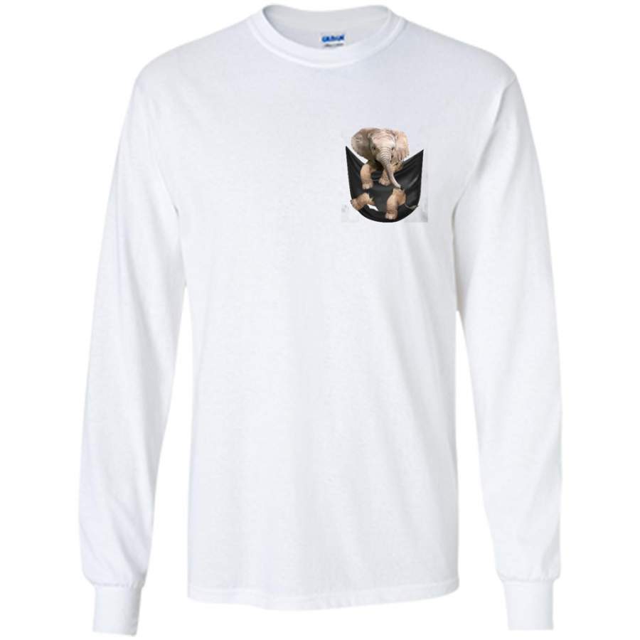 In Pocket, Elephant In Pocket – Gildan Long Sleeve Shirt