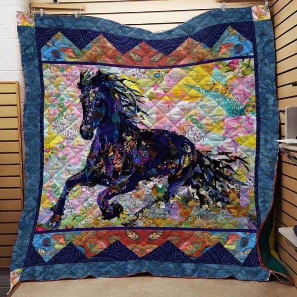 Horse D0801 81o34 3D Quilt Blanket HGM6