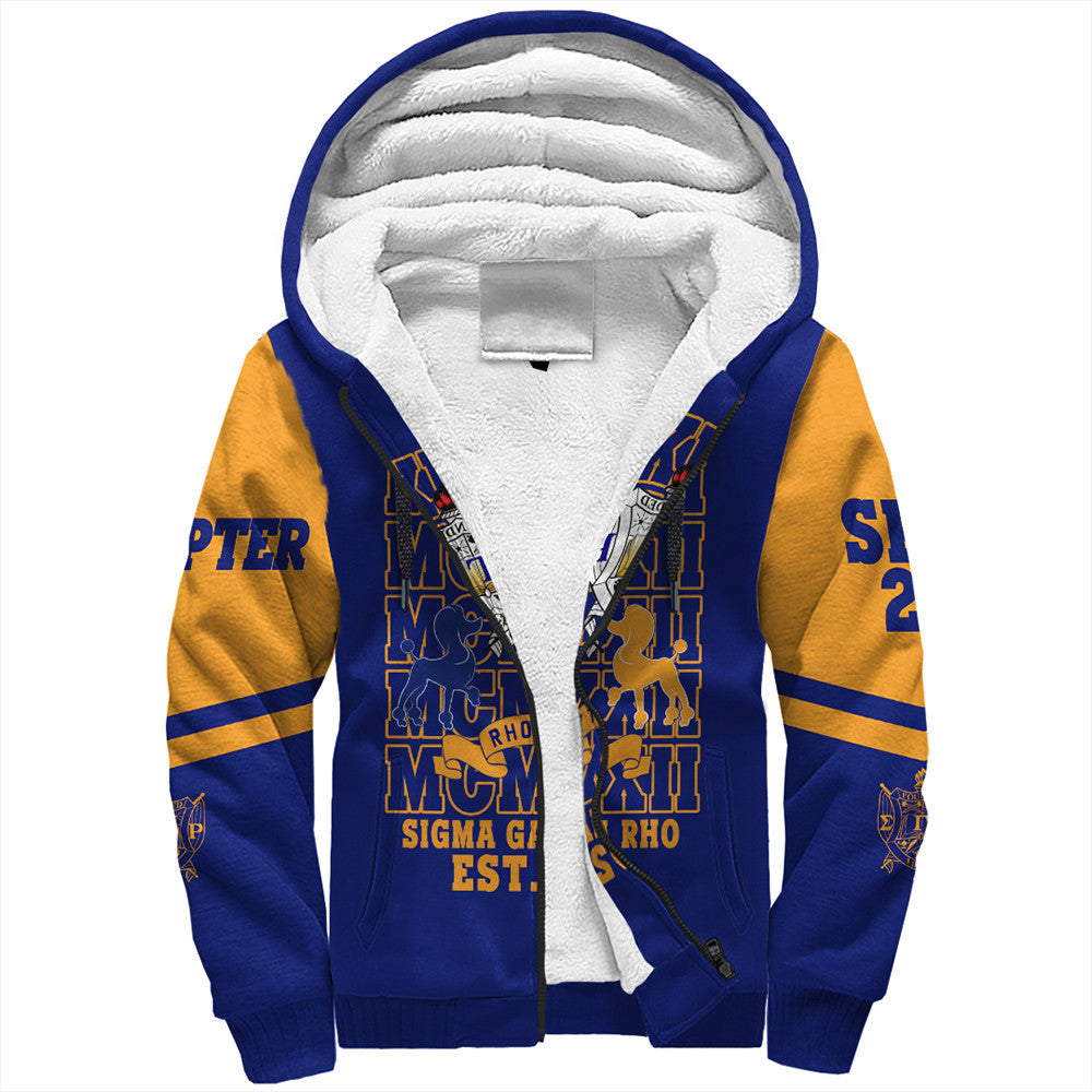 Sorority Hoodie – Personalized Sigma Gamma Rho Mcm Style Sherpa Hoodie