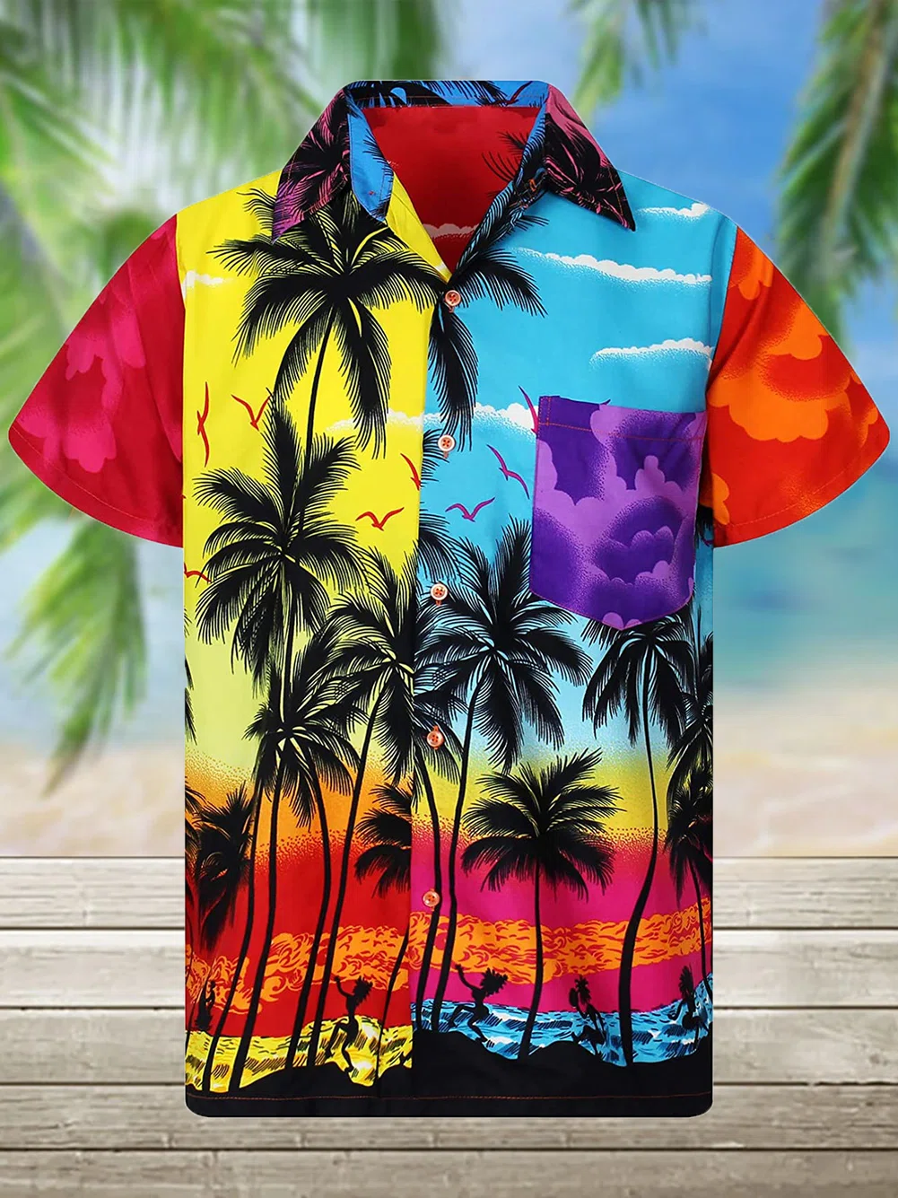 Colorful Beach Aloha Hawaii Shirts For Men Women Ha104544