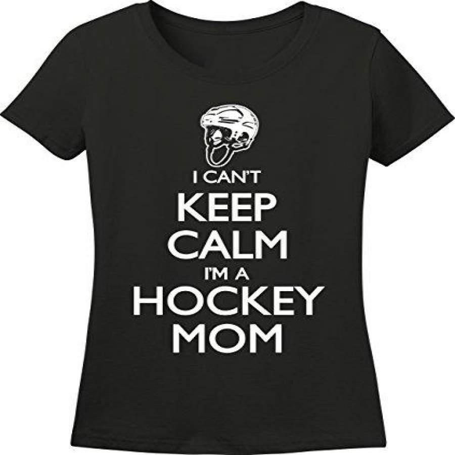 Women shirt Funny T Shirt Short T-shirt Can’t Keep Calm Hockey Mom