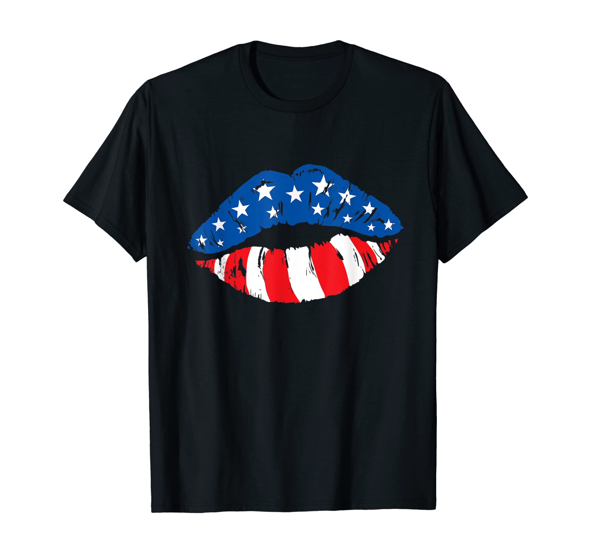 American Flag Lips – Independence Day 4th of July Party T-Shirt