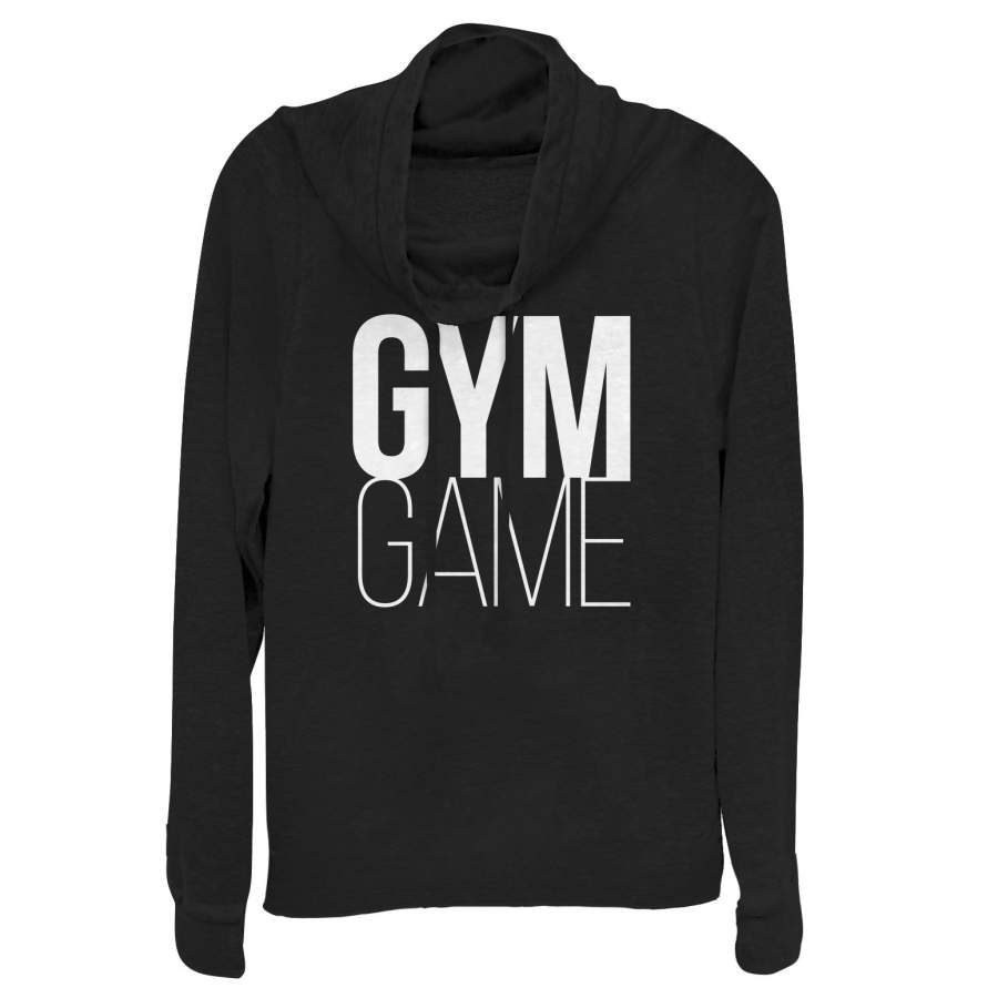 CHIN UP Junior’s Gym Game Cowl Neck Sweatshirt