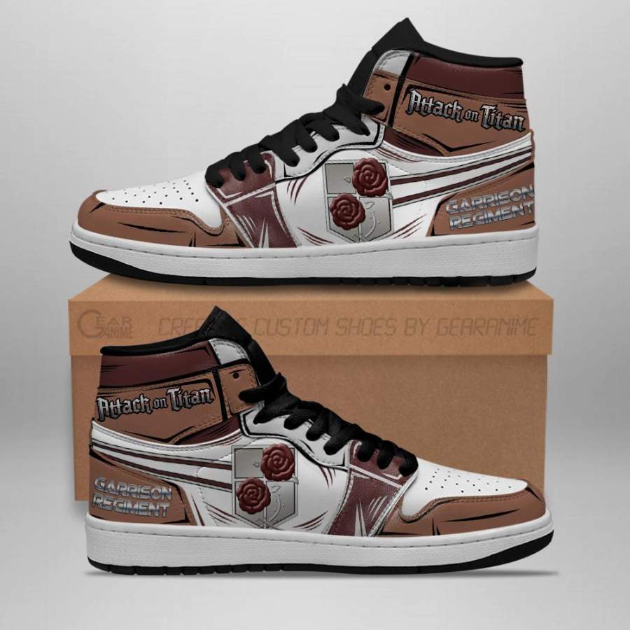 Garrison Regiment Shoes High Top Attack On Titan Anime Sneakers