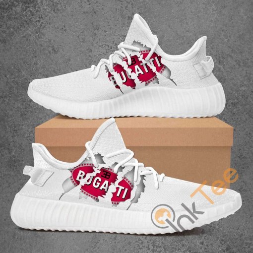 Bugatti Car Custom Shoes Personalized Name Yeezy Sneakers