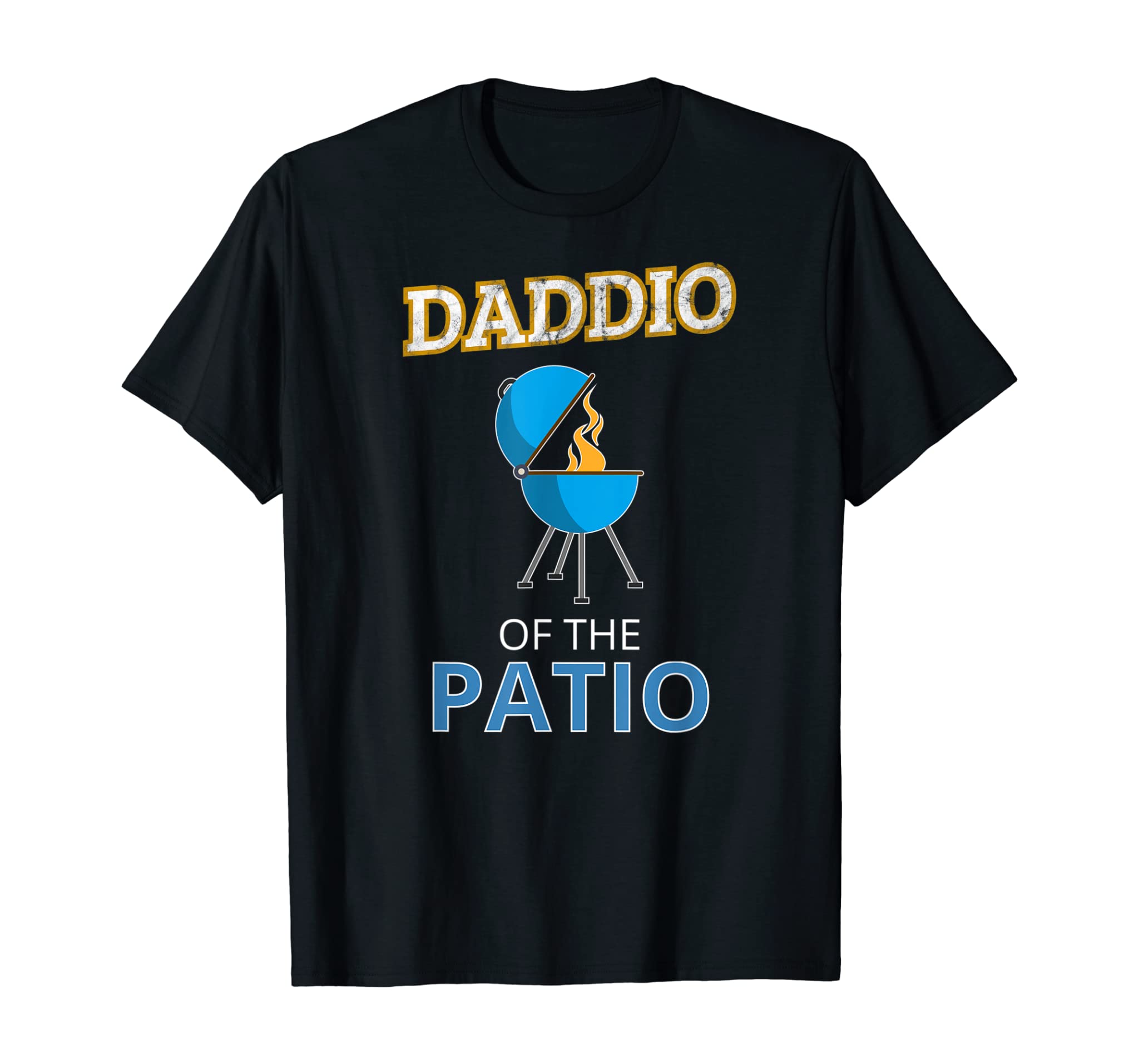 Mens Funny Daddio Of The Patio Fathers Day BBQ Grill Dad T-Shirt