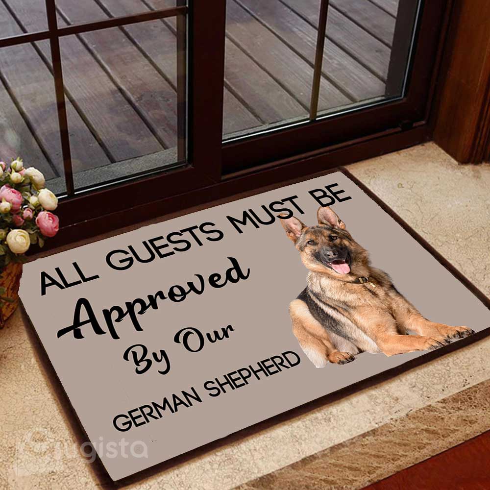 German Shepherd Lying Down 01 All Over Printing Doormat Pre2337