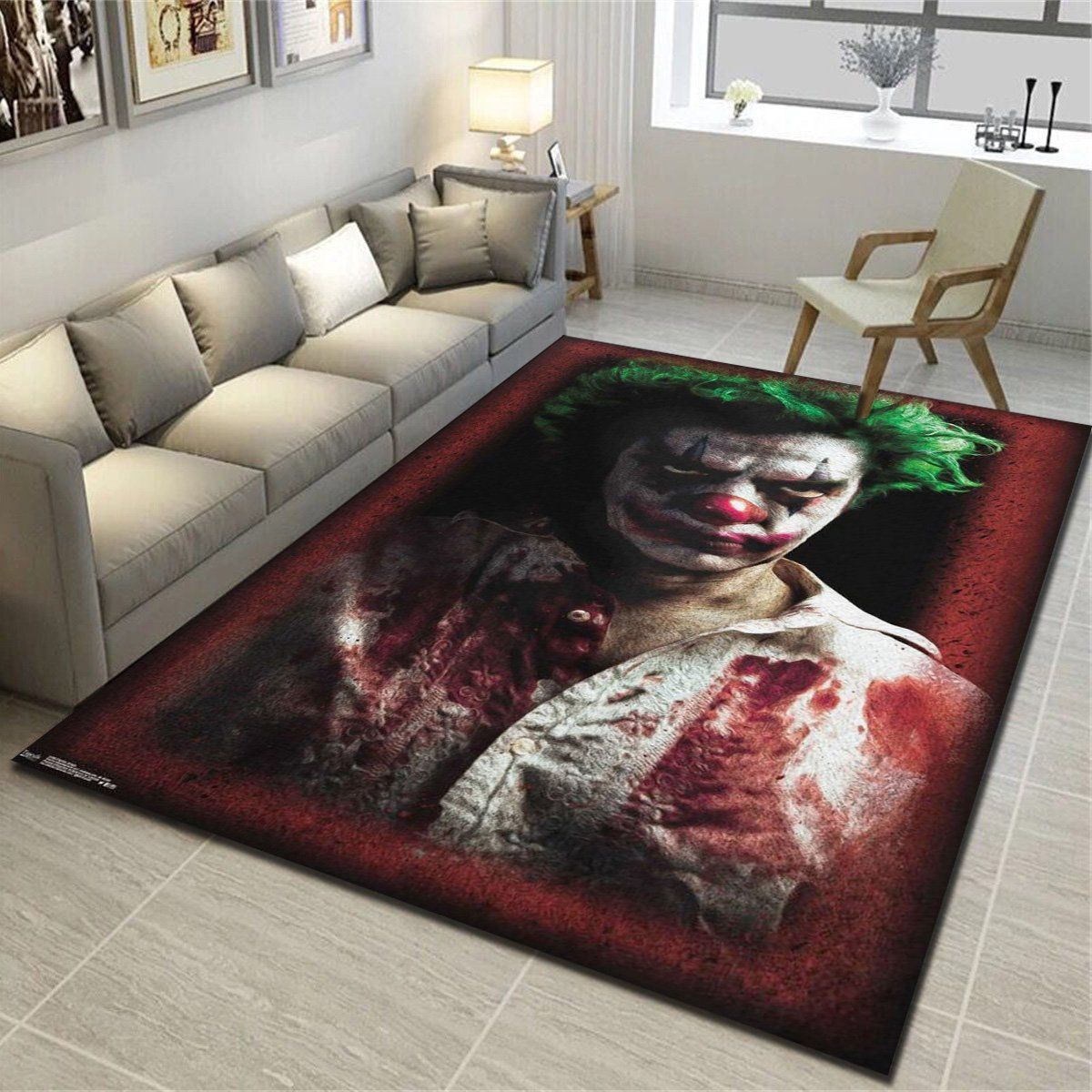 Psycho Clown Rugs, Living Room Carpet