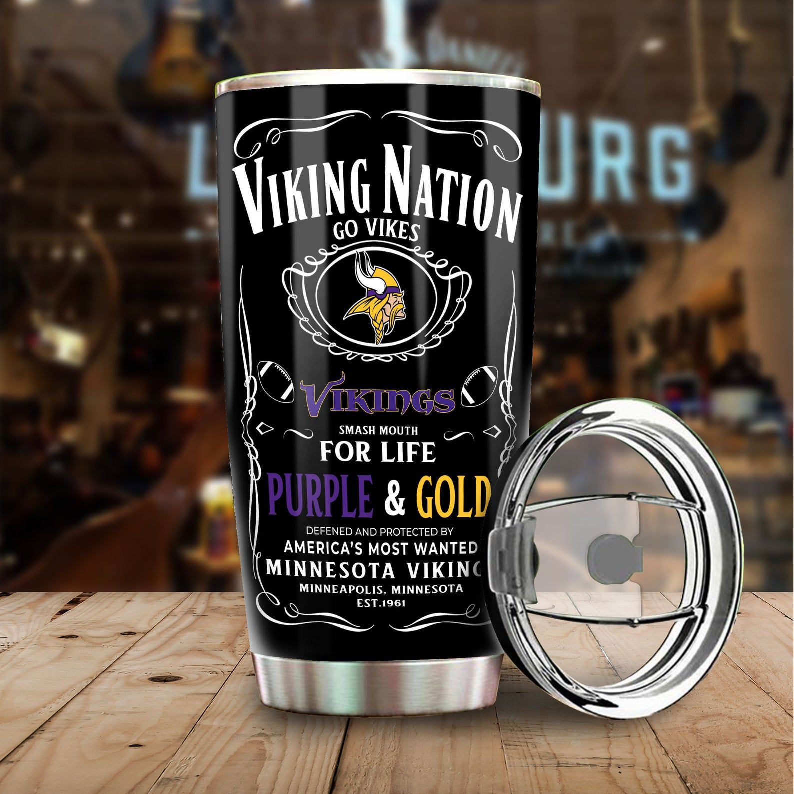 Minnesota Vikings Stainless Steel Tumbler – Tumbler 20oz