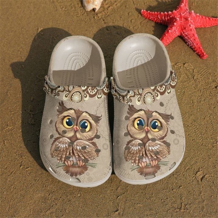 Owl Vintage Sku 1742 Crocs Clog Shoes