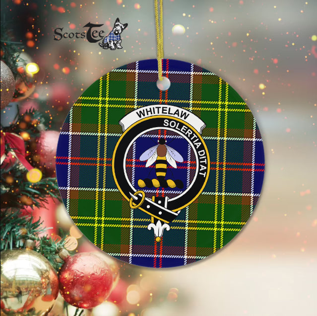 Whitelaw Scottish Clan Plaid Ornament Gift. Christmas Tree Ornament Whitelaw Clan Tartan Ornament Great Christmas Ornaments Gift