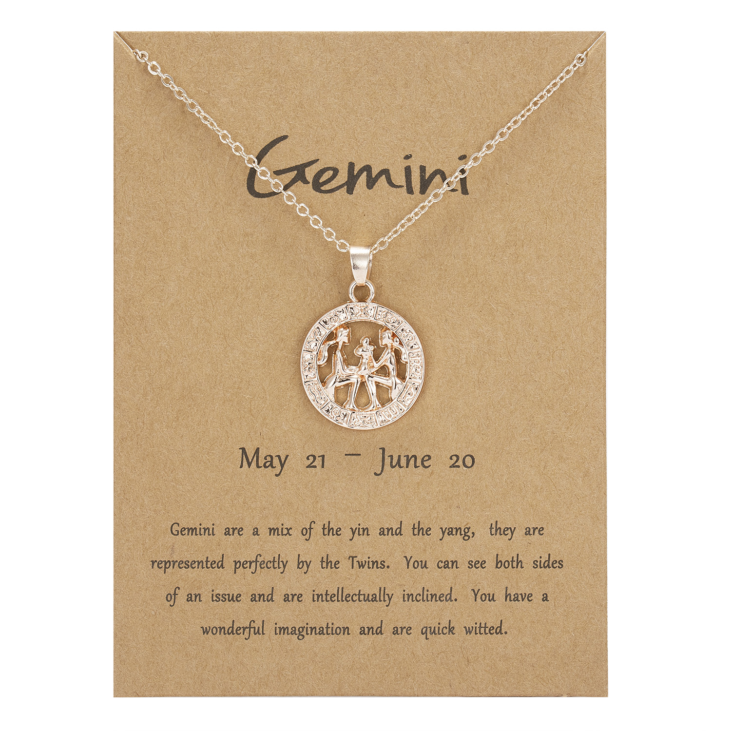 12 Horoscope Zodiac Sign Necklace Women Men Rosegold Constellation Pendant Necklace Aries Leo Gemini Birthday Party Jewelry Gift alx