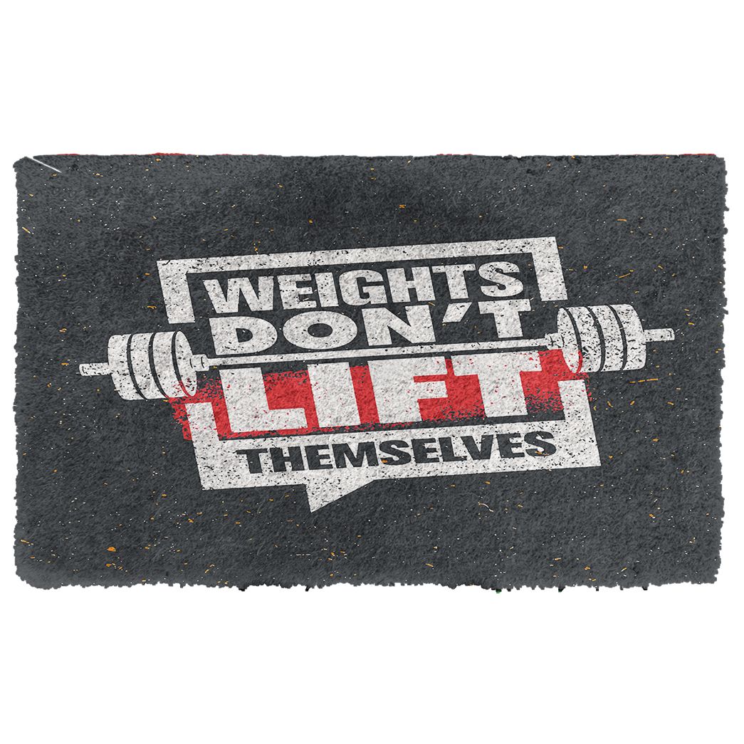 Alohazing 3D Weight Do Not Lift Themselves Gym Doormat