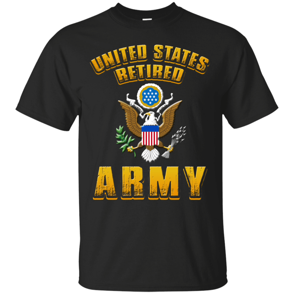 US Retired Army Veteran Front T Shirts – Veteranhearts