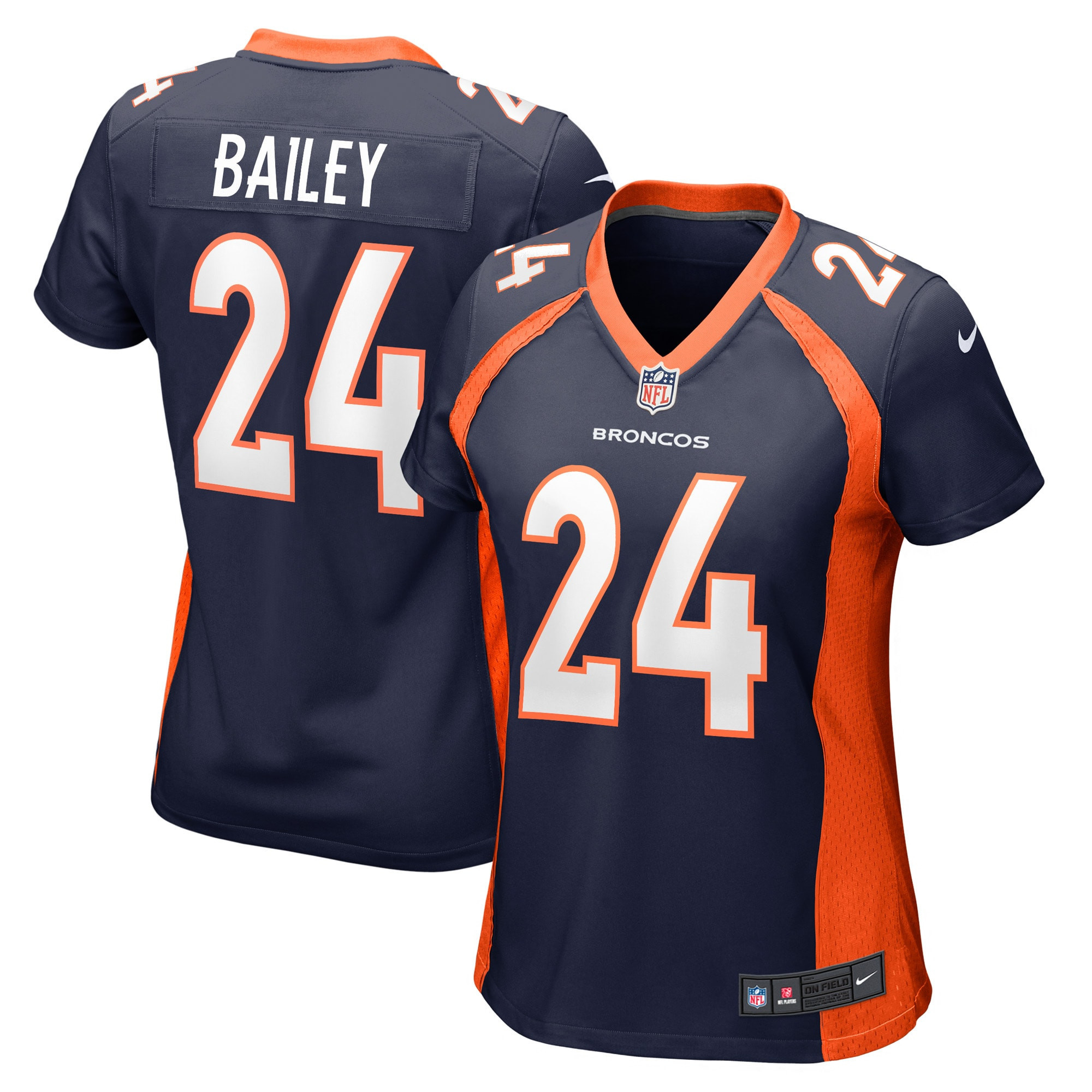 Champ Bailey Denver Broncos Womens Retired Player Jersey – Navy NFL