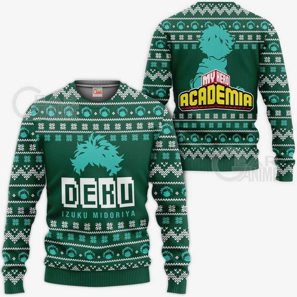 Izuku Midoriya Ugly Christmas Sweater Deku My Hero Academia Xmas Shirt