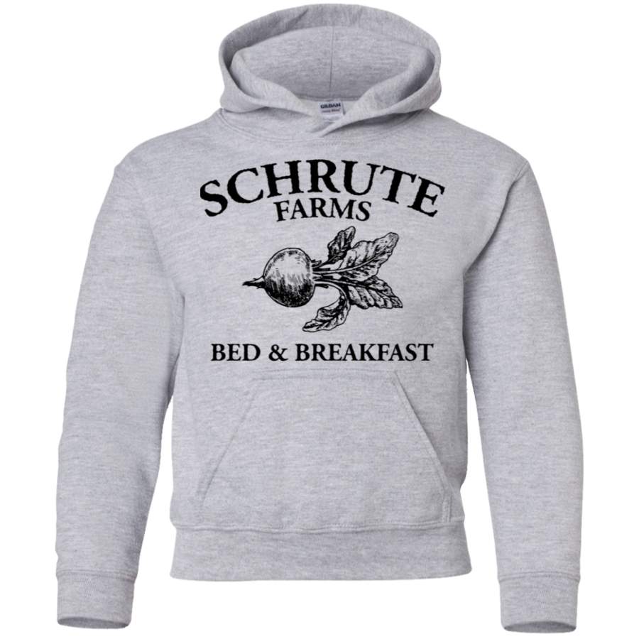 AGR Schrute Farms – Bed and Breakfast – Logo – The Office Youth Pullover Hoodie