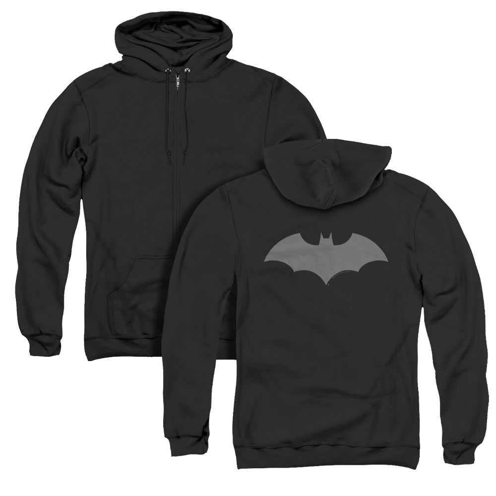 Batman 52 Black Back Print Zipper Mens Hoodie Black