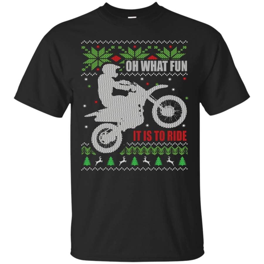 AGR Ugly Christmas Dirt Bike Sweater Style T Shirt