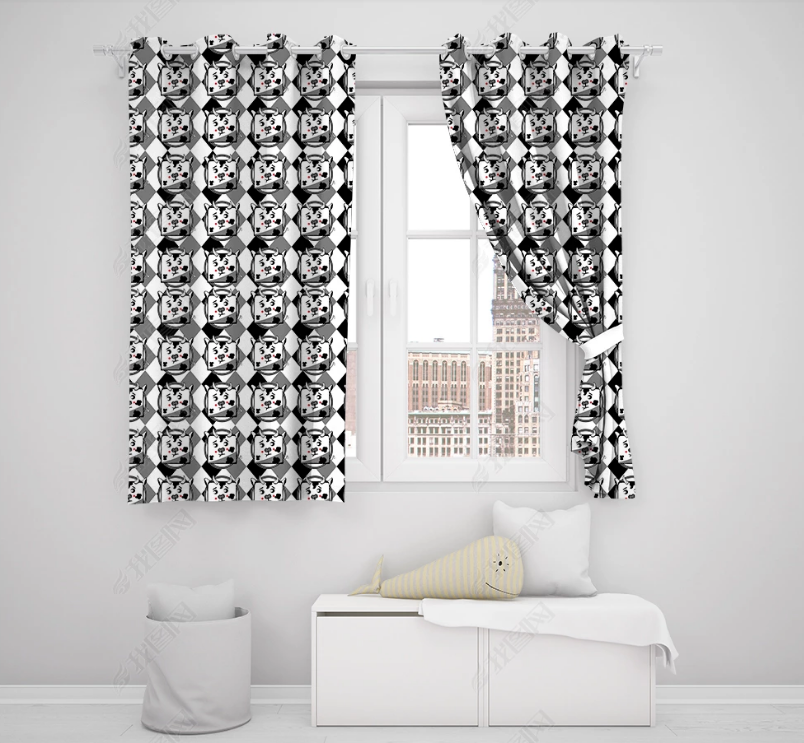 3D Hand Drawn Animal Bird Curtains And Drapes Lqh 218