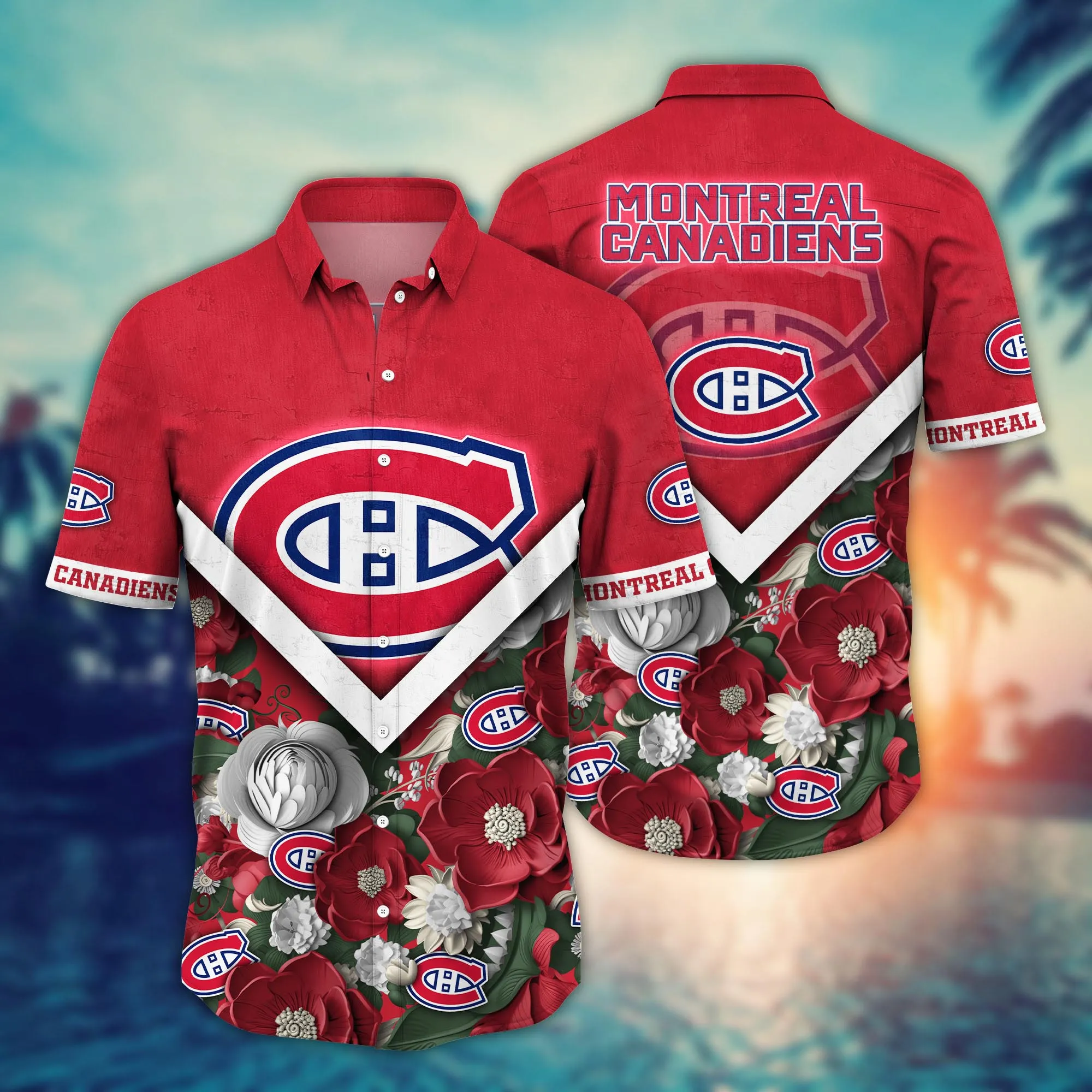 Montreal Canadiens Nhl Hawaiian Shirt Custom Vacation Aloha Shirt