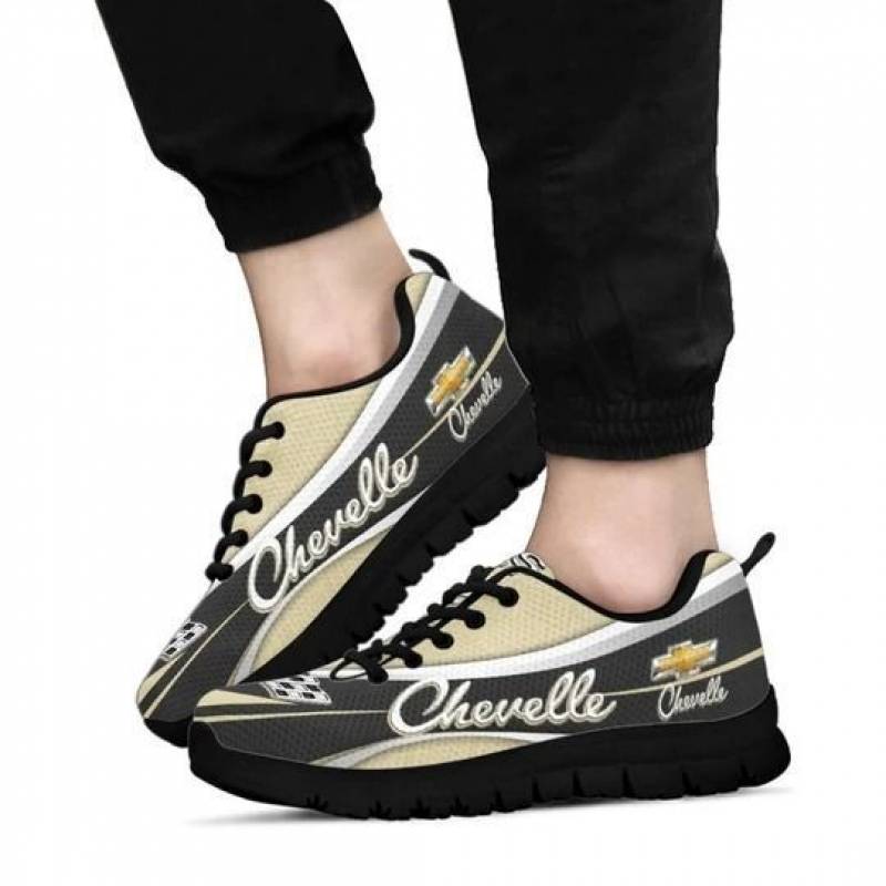 3D Printed Chevrolet Chevelle TDV Sneakers For Men & Women Ver 2 (Yellow)