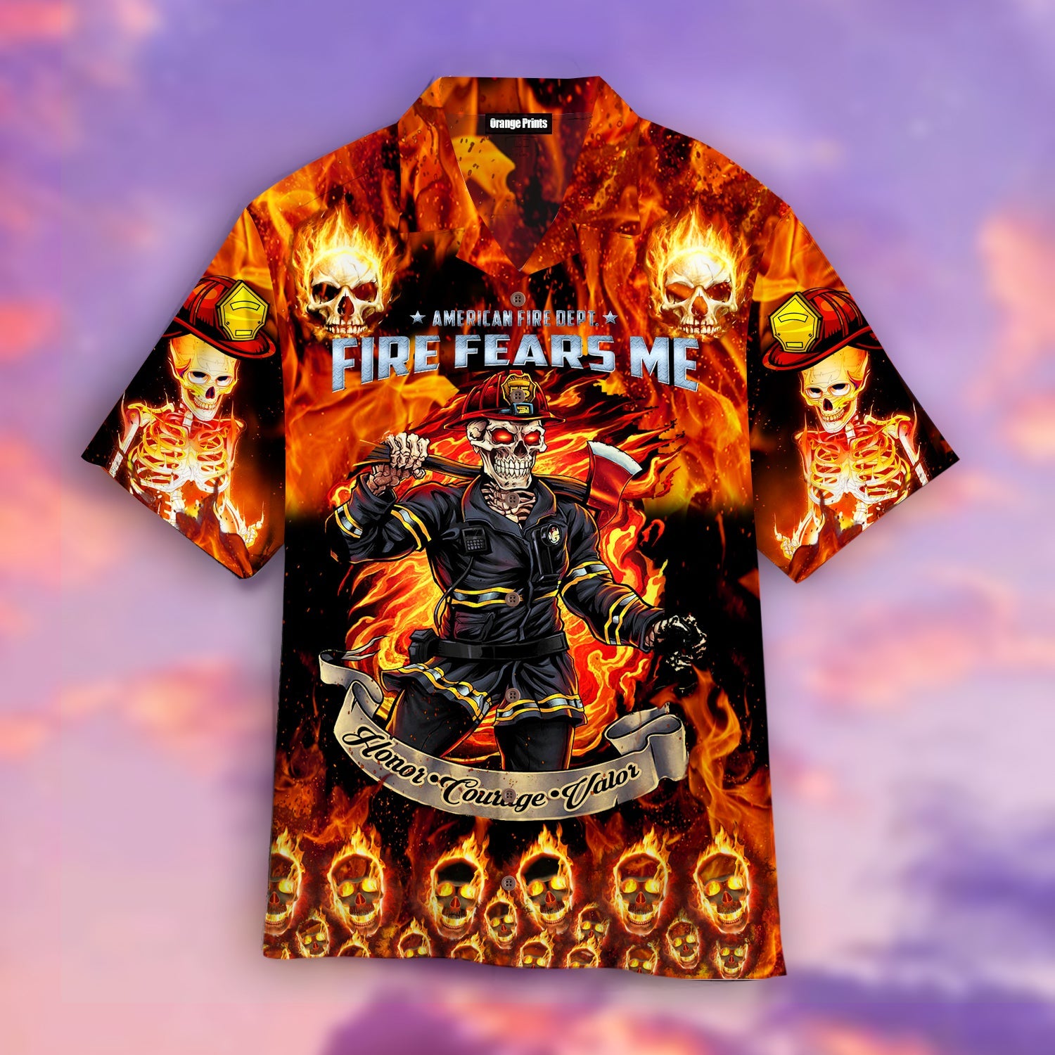 Skull Firefighter Hawaii Shirt For Men Women Adult Ha48714