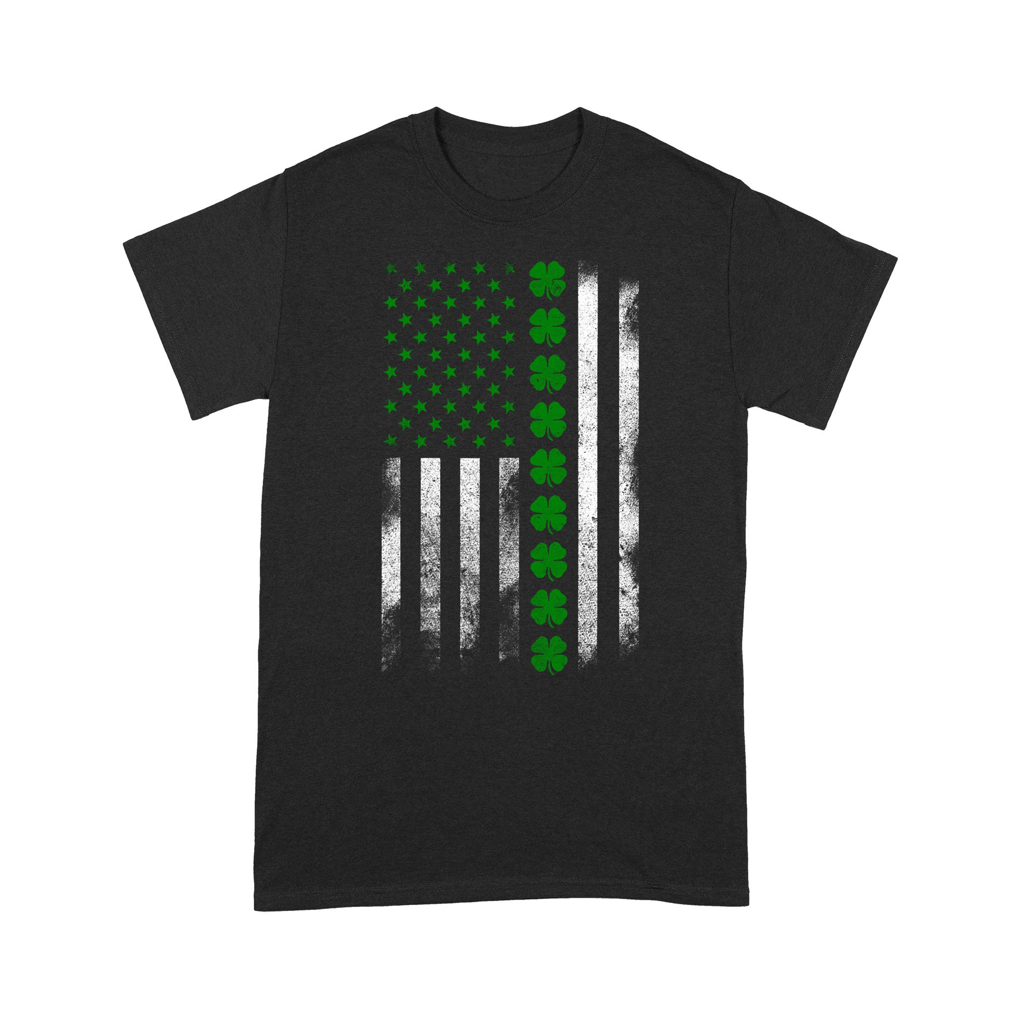 St Patrick’s Day IRISH AMERICAN FLAG T-SHIRT – Standard T-shirt