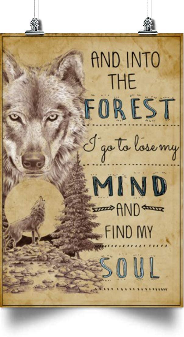 Wolf Poster – Wolf Into The Forest – Home Decoration Poster, Wall Poster, Home And Room Decoration, Gifts For Friends And Relatives, Souvenirs.