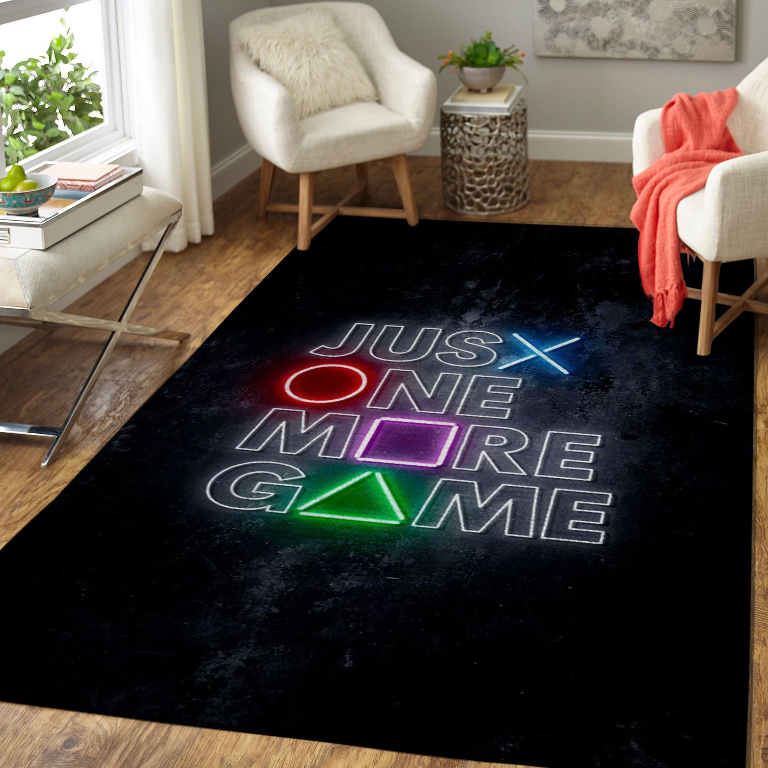 Just one more Game Play Station Area Rugs Living Room Carpet Floor Decor The US Decor