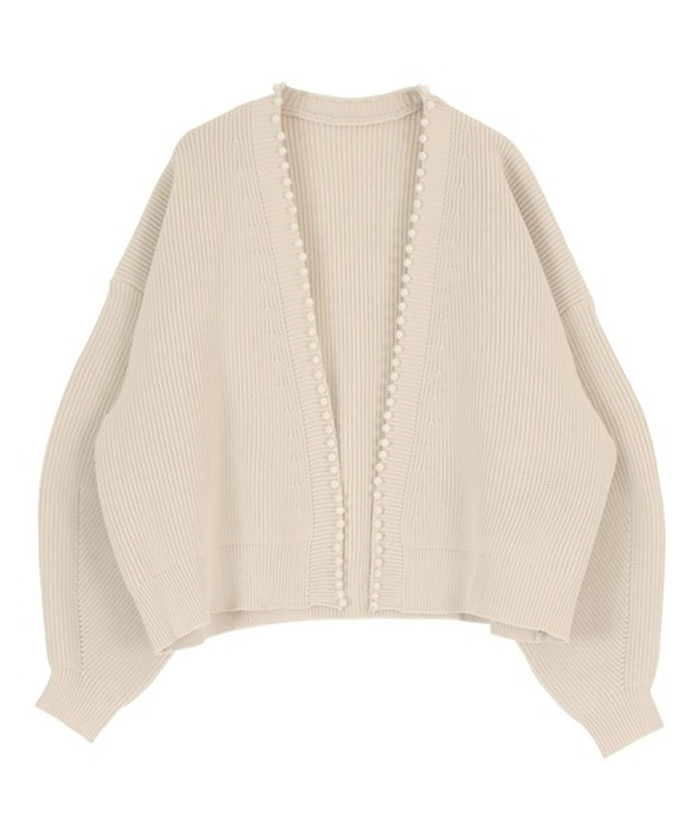 TEROKINIZO Beading Patchwork Gentle Cardigan Women Temperament Elegant All-match Open Stitch Sweaters Solid Color Simple Jumpers alx