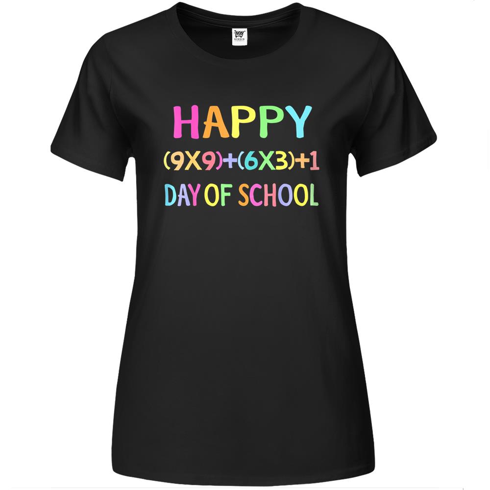 Math Formula 100 Days Of School Shirt Teacher Boy Girl Gift Premium Womens T Shirts