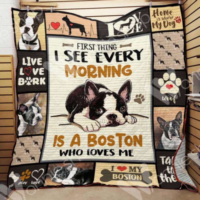 Boston Terrier Dog Blanket NOV2103 85O34