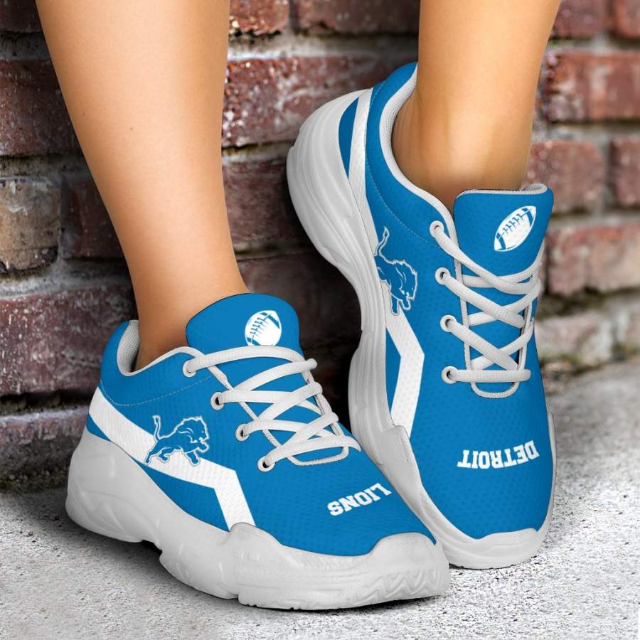 Edition Chunky Sneakers With Line Detroit Lions Shoes - DaisyFaith