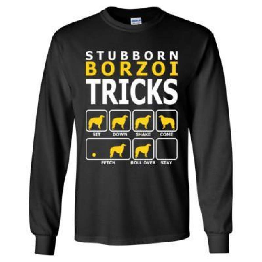 AGR Dachshund Stubborn Borzoi Tricks – Long Sleeve T-Shirt