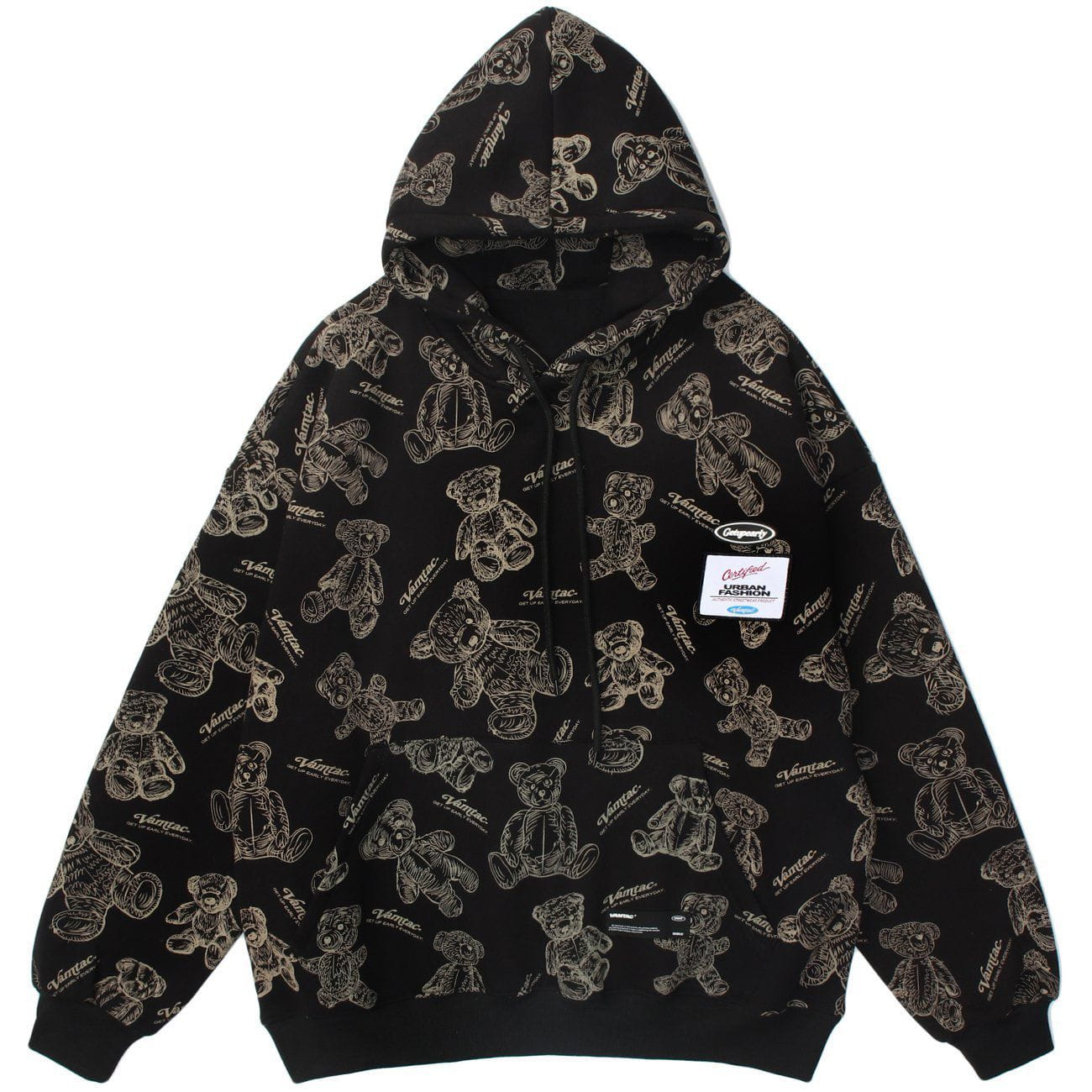 Talishko™ – Full Print Bear Pattern Hoodie