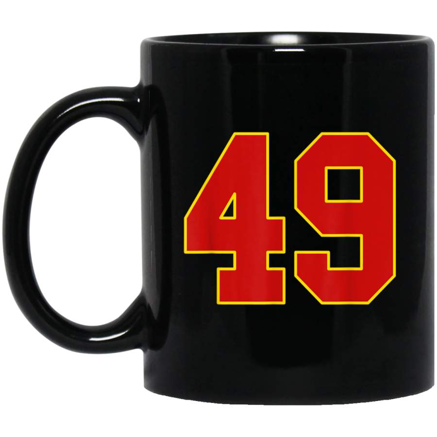 Number Forty Nine Sorensen 49 Mug  Kansas City Football Mug