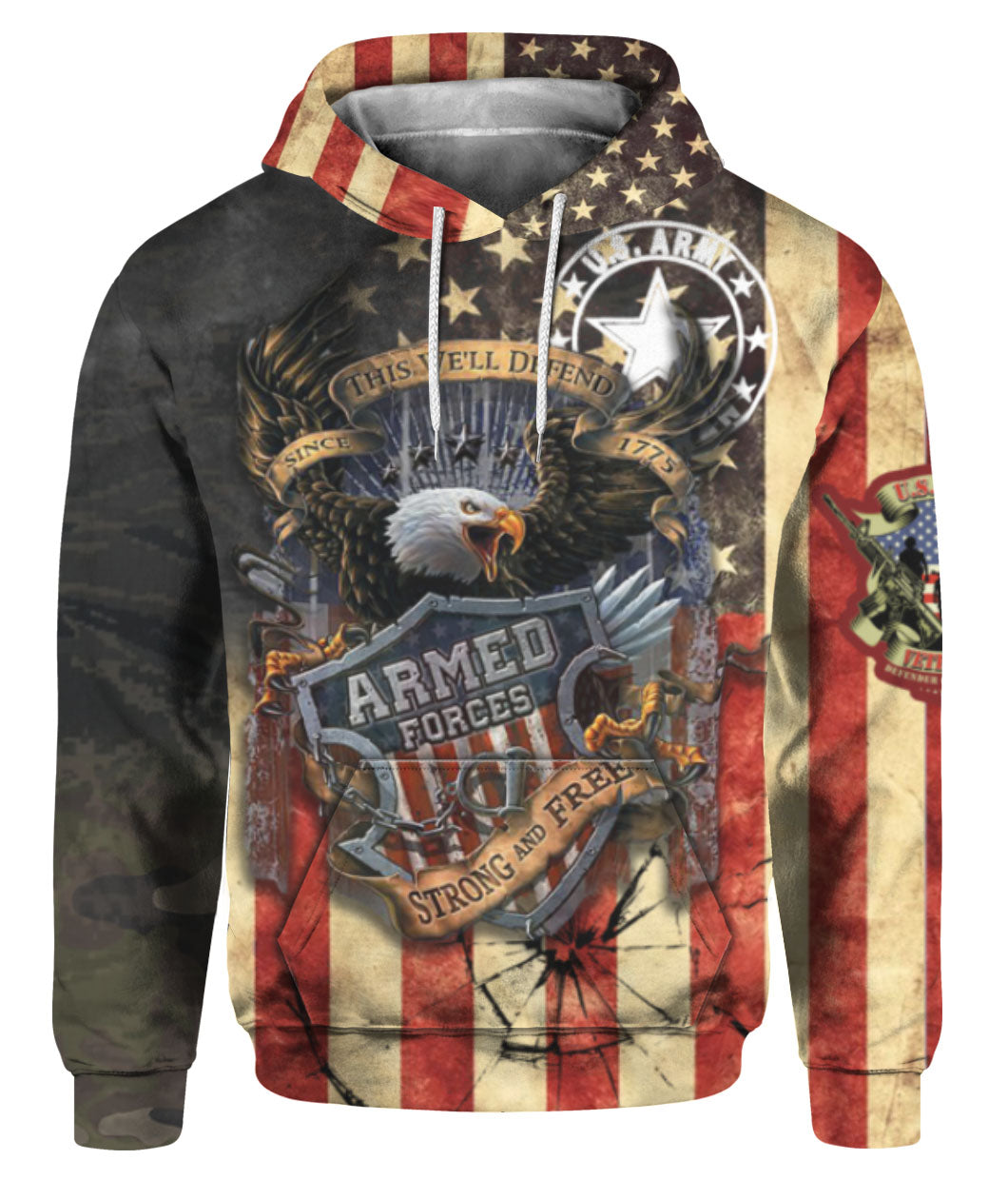 Oragontee Us Army Veteran 3D All Over Print | For Men & Women | Adult | Hp1044