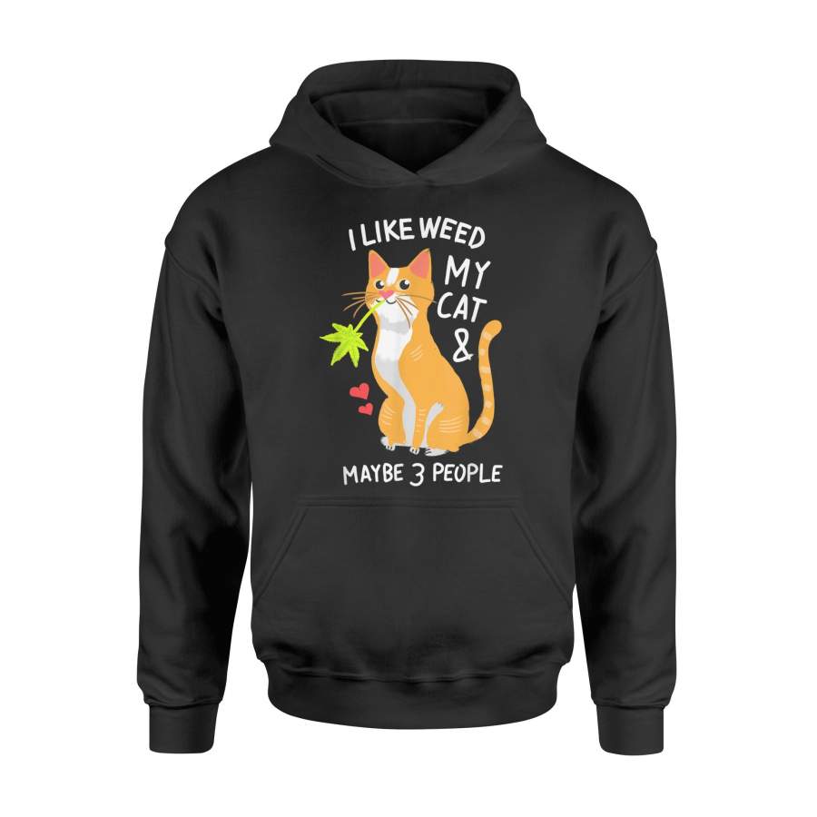 420 Weed Cat Pot Kitten Cannabis Leaf Shirt Art Gift Women – Standard Hoodie