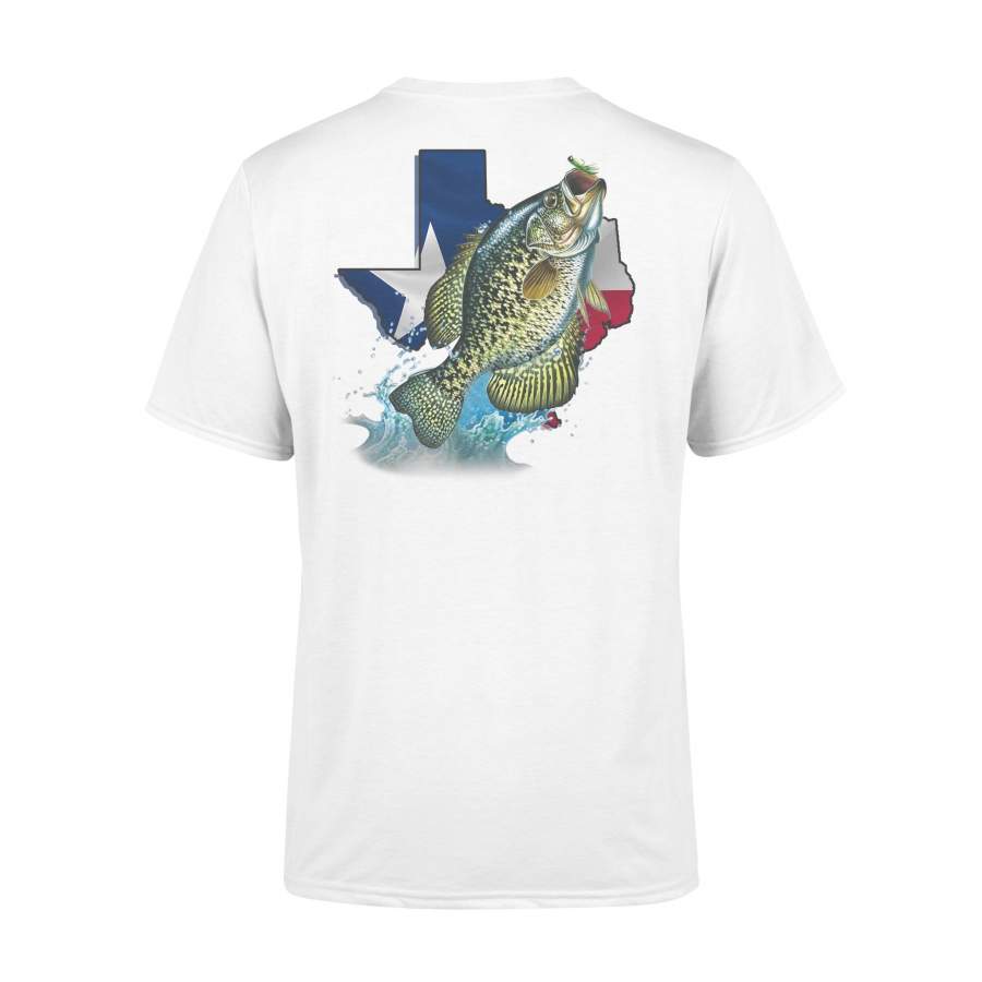 Crappie season Texas crappie fishing – Standard T-shirt – Liimon Store