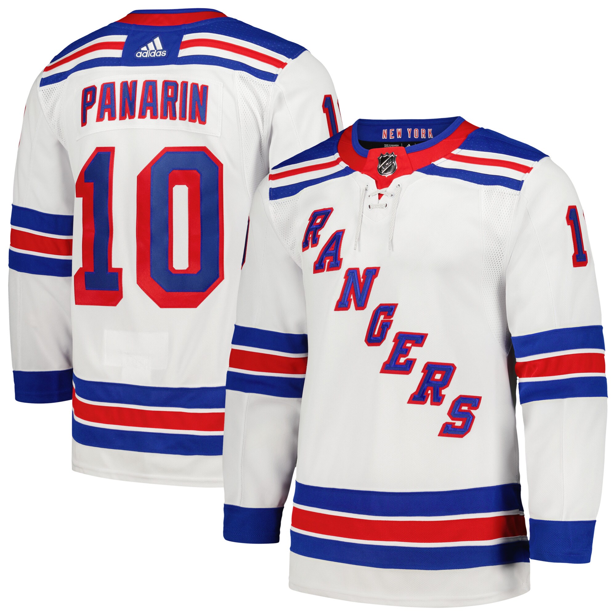 Men's New York Rangers Artemi Panarin adidas White Away Primegreen Authentic Player Jersey