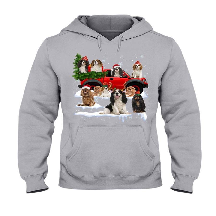 Cavalier King Charles Spaniel Christmas Car Gift T-Shirt Hoodie