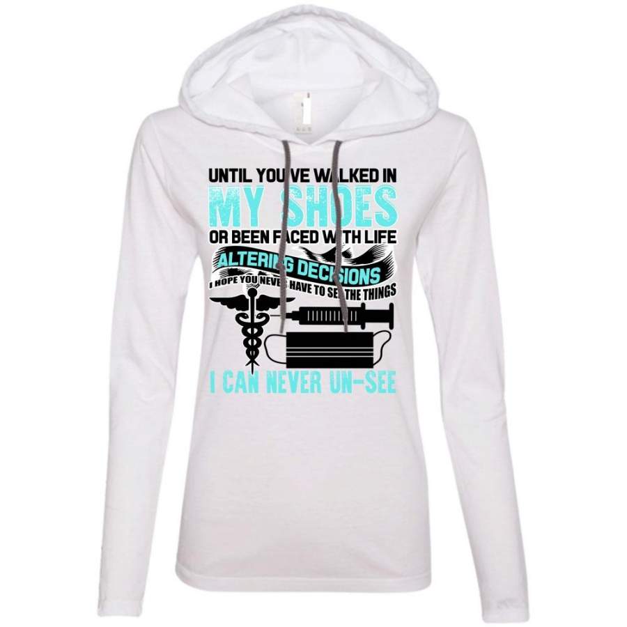 You'Ve Walked In My Shoes T Shirt, I Love Nursing T Shirt, Awesome T-Shirts Shoesvibes V5