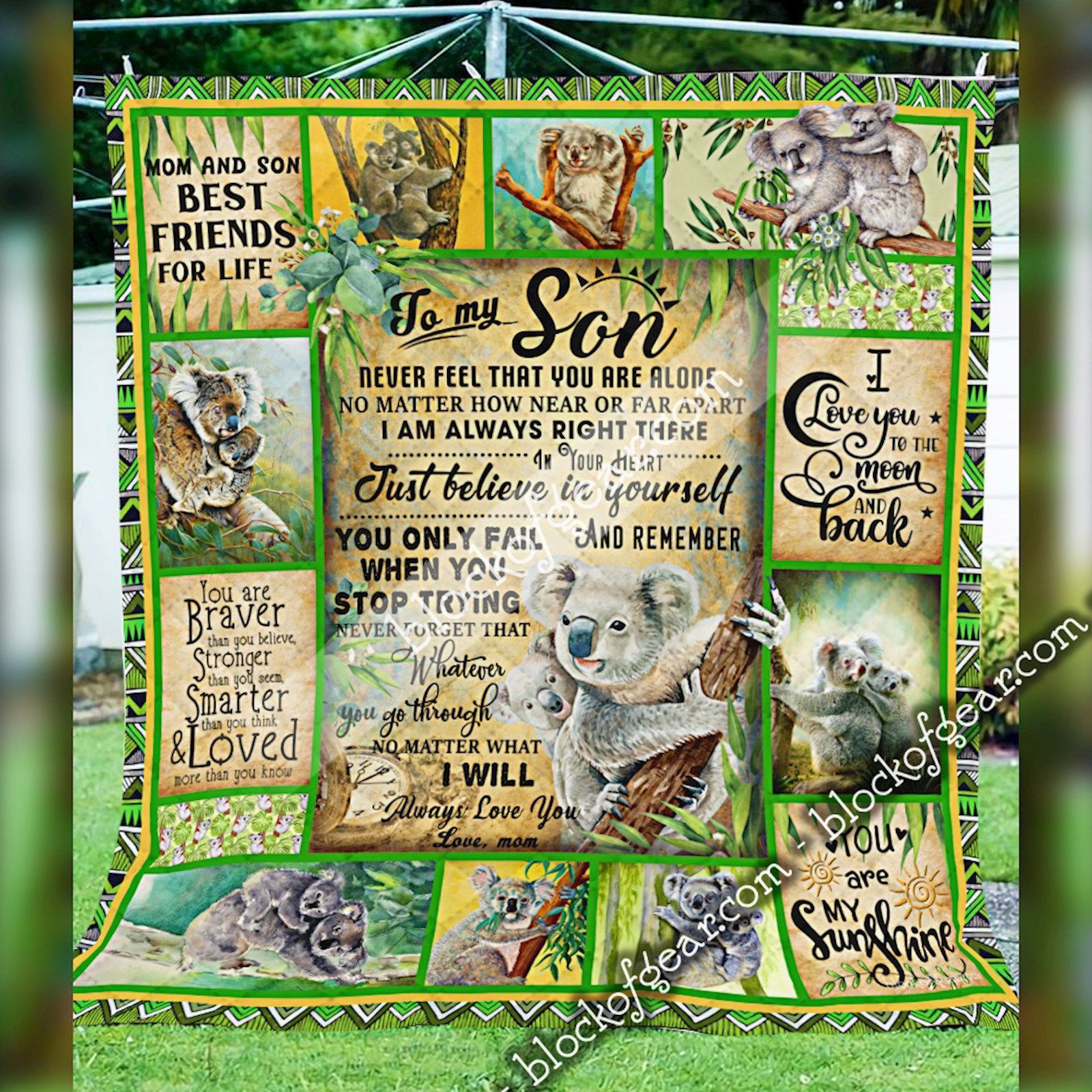 To My Son, Koala Quilt