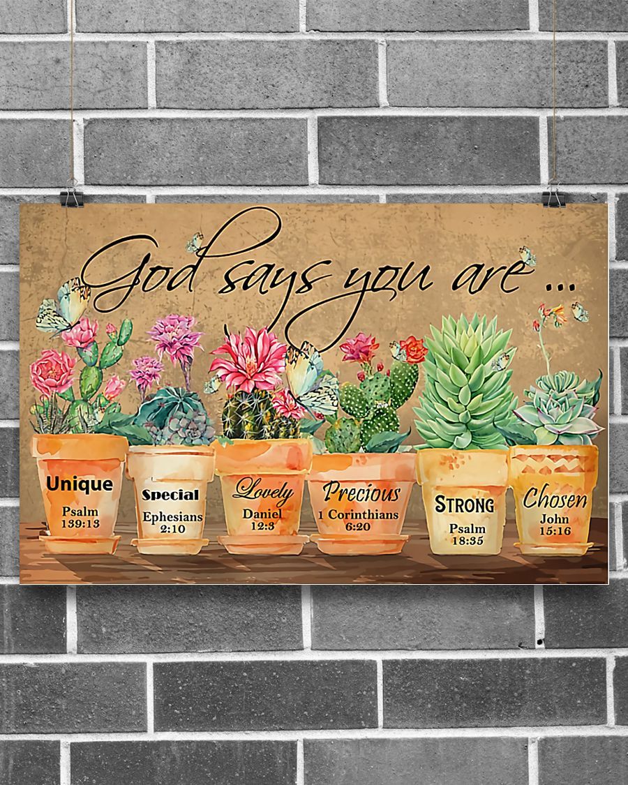 Gardening God Says You Are Horizontal Canvas And Poster | Wall Decor Visual Art